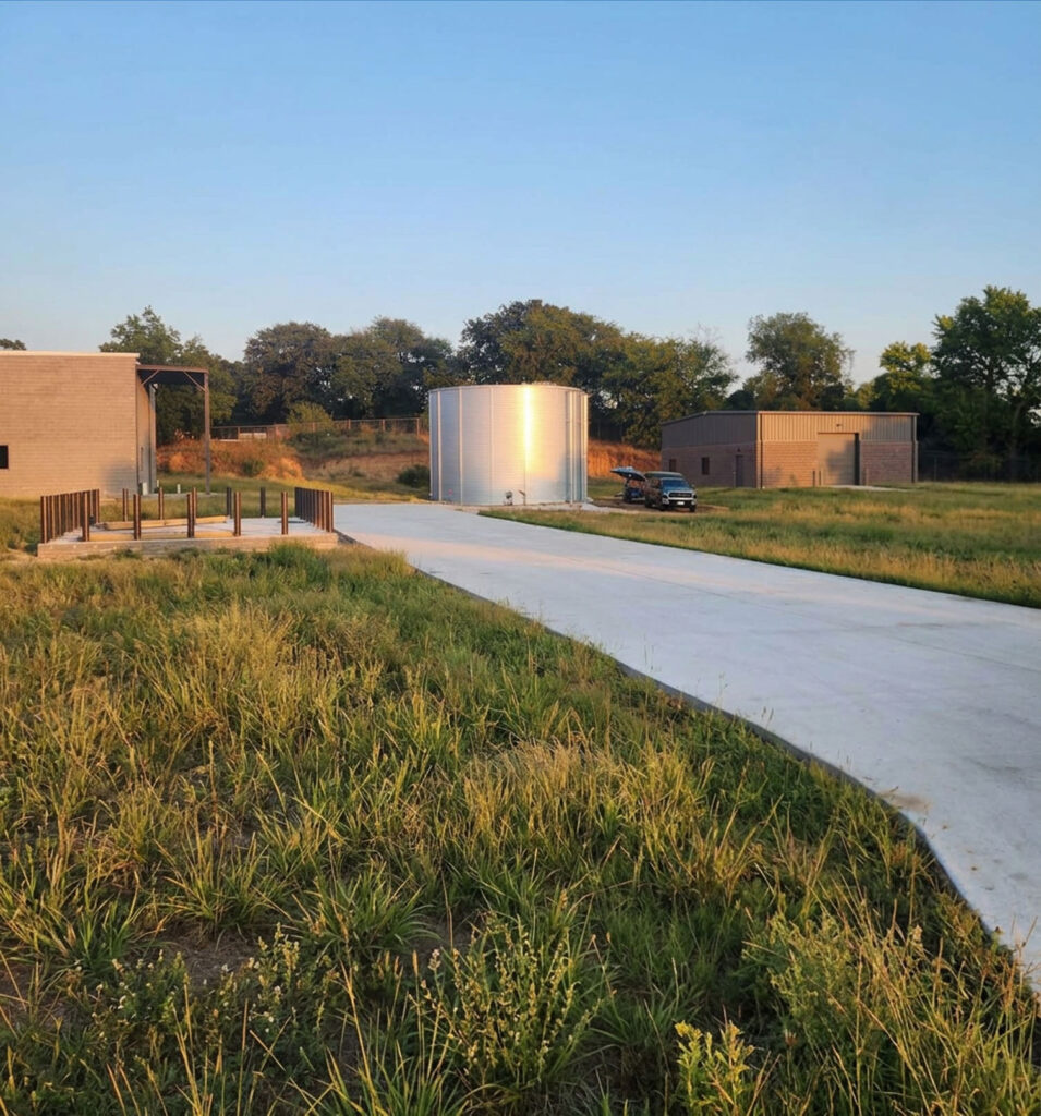 159,030-gallon SBS Tanks ST15R07 fire protection water storage tank in Rhome Texas
